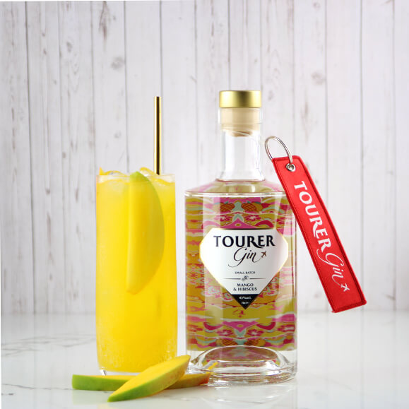 Tourer Gin - Mango Flavoured Gin Infused With Hibiscus - 70cl/43% ABV
